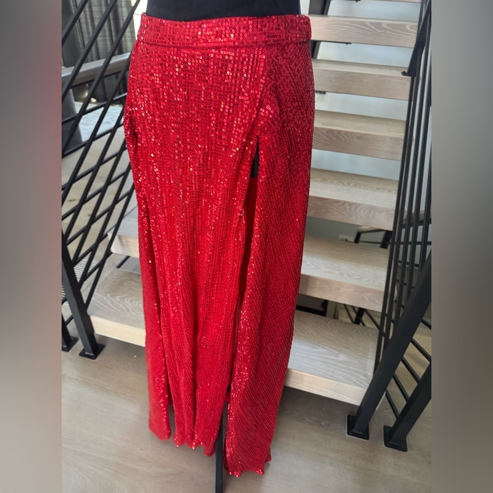 New Abyss by Abby Dazzling Red Backless Evening Gown size XS - Picture 8 of 12